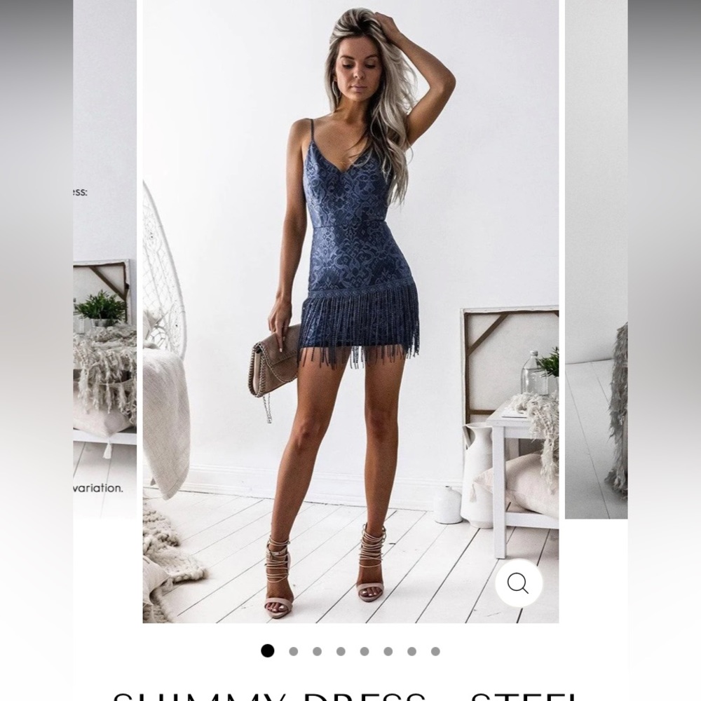 Jays Blue Shimmy Dress - New With Tags